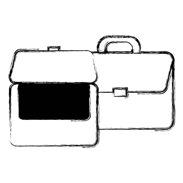 Portfolio briefcase isolated icon — Stock Vector