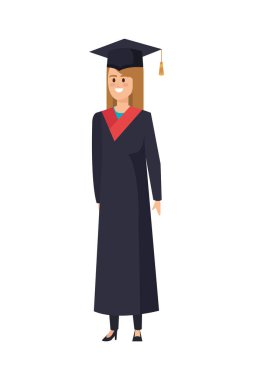 Genç bayan öğrenci karakter olarak mezun oldu