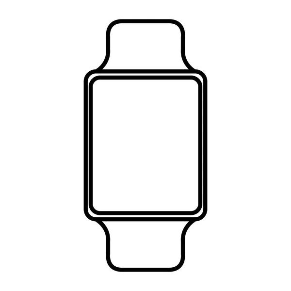 Smartwatch dispositivo de tecnología portátil ilustración vectorial — Vector de stock