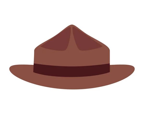 Canadese Ranger Hat uniform pictogram — Stockvector