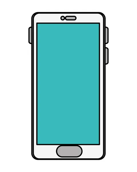 Technologie smartphone zařízení izolované ikony — Stockový vektor