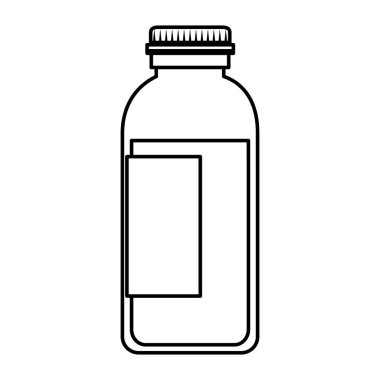 şurup ile tıbbi plastik şişe