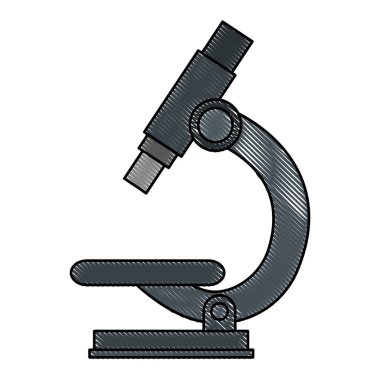 mikroskop laboratuvar izole simgesi