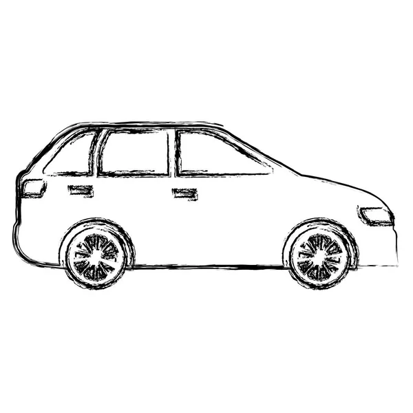 Coche sedán vehicle icon — Vector de stock