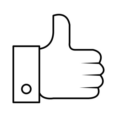 Sosyal medya simgesi gibi el