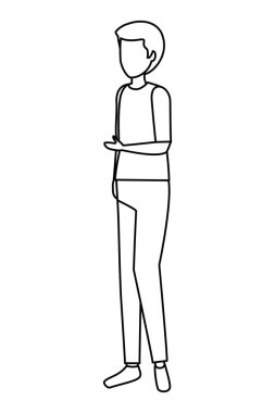 Mutlu genç adam Avatar karakteri