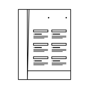 Şirket amblemi baskı ile kağıt belge