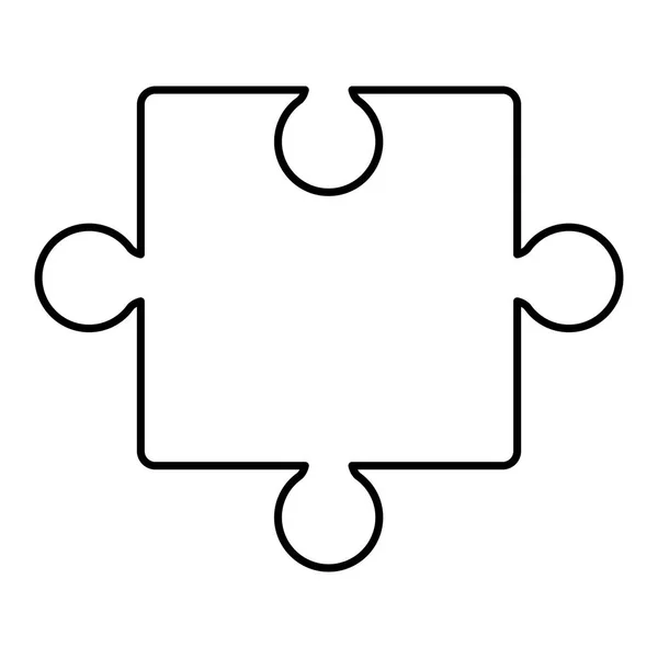 Ikona řešení hry puzzle — Stockový vektor