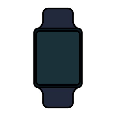 smartwatch weareable teknoloji cihaz vektör illüstrasyon