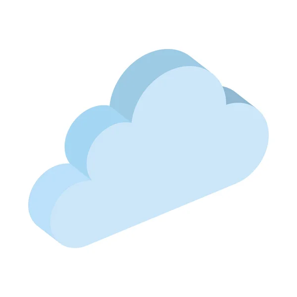 Cloud Computing-pictogram voor datacenter — Stockvector