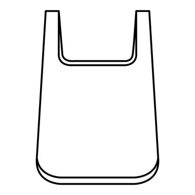 plastik torba geri dönüşüm elemanı vektör illüstrasyon