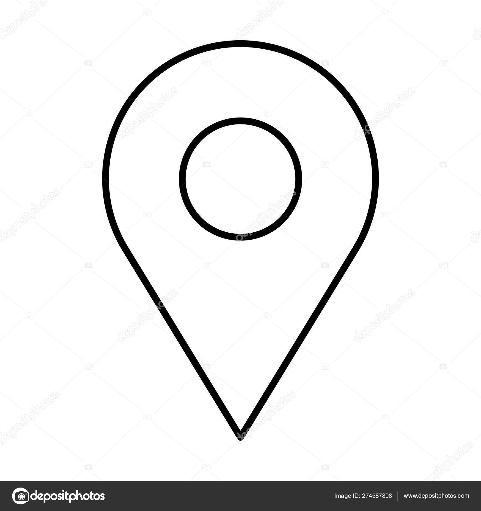 핀 포인터 위치 아이콘 벡터 일러스트 레이 션 스톡 벡터 - ©yupiramos 274587808, image size:1600x1700