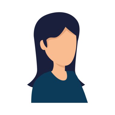 Sevimli genç kadın Avatar karakteri