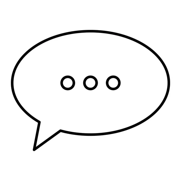 Beszéd buborék üzenet ikon vektor illusztráció — Stock Vector