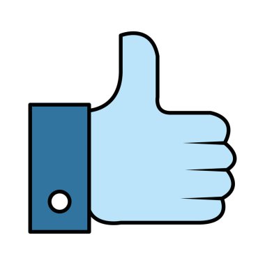 Sosyal medya simgesi gibi el