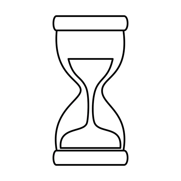 Hora de cristal tiempo icono contador — Vector de stock