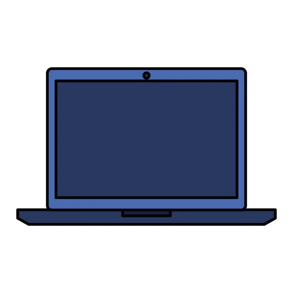 Laptop ícone de tecnologia dispositivo de computador — Vetor de Stock