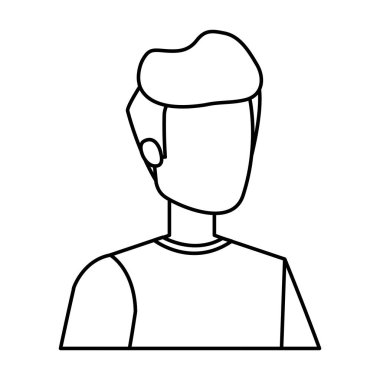 Genç ve rahat bir adam karakter