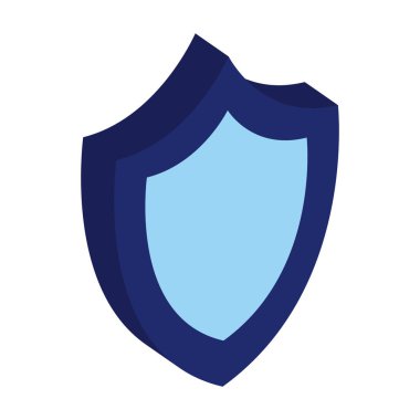 kalkan güvenlik görevlisi izole simgesi