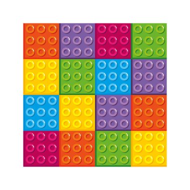 tuğla plastik parçalar oyuncak simgesi