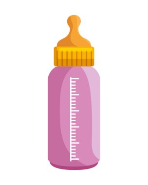 şişe süt bebek izole simgesi