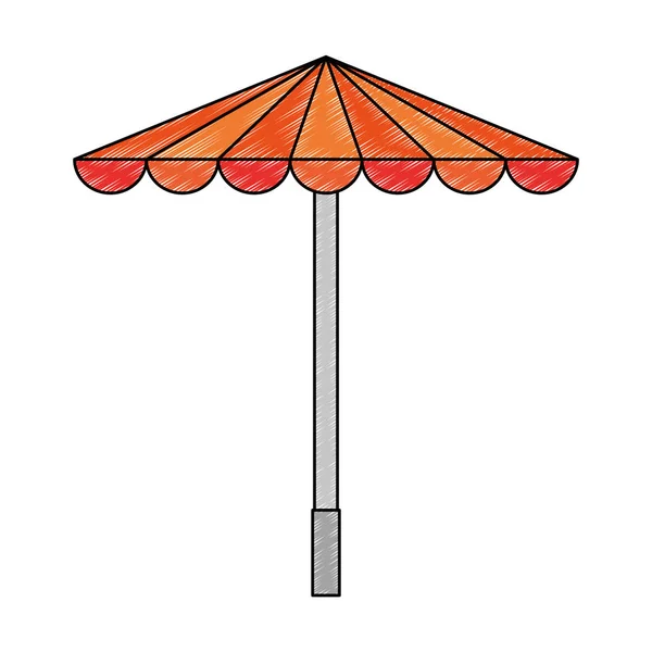 Parkregenschirm geöffnet — Stockvektor