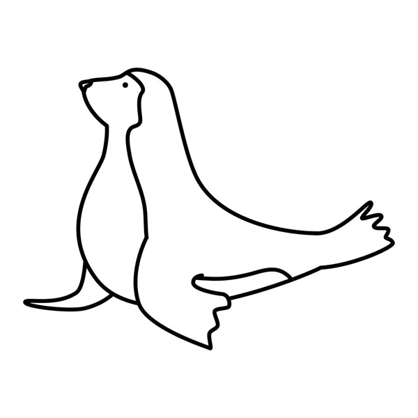 Векторная иллюстрация морских животных — стоковый вектор