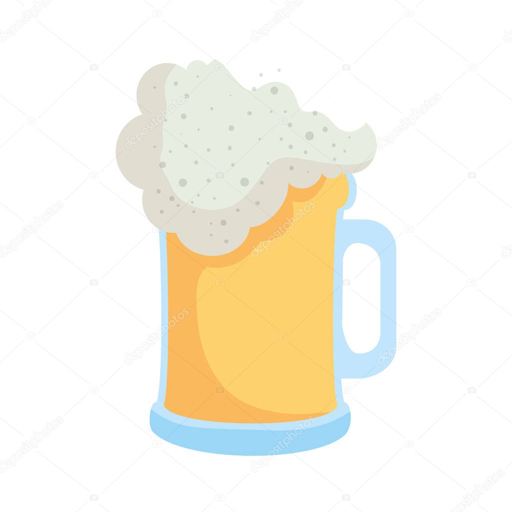 beer jar isolated icon vector illustration