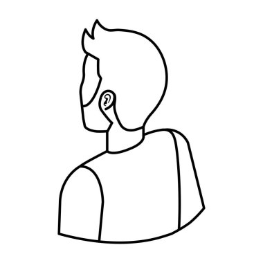 Sakallı genç adam.