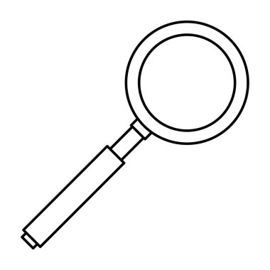 büyüteç izole edilmiş simge ara