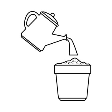 bitki potile bahçe fıskiye