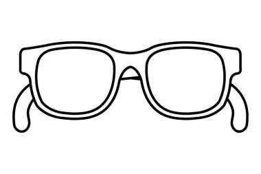 yaz güneş gözlüğü optik aksesuar simgesi