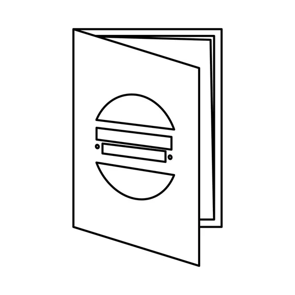 Utskrift ikon vektor illustration för Flyer Paper — Stock vektor