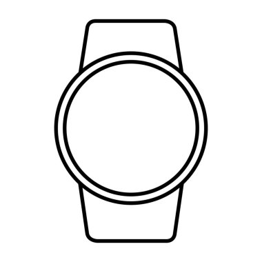 smartwatch weareable teknoloji cihaz vektör illüstrasyon