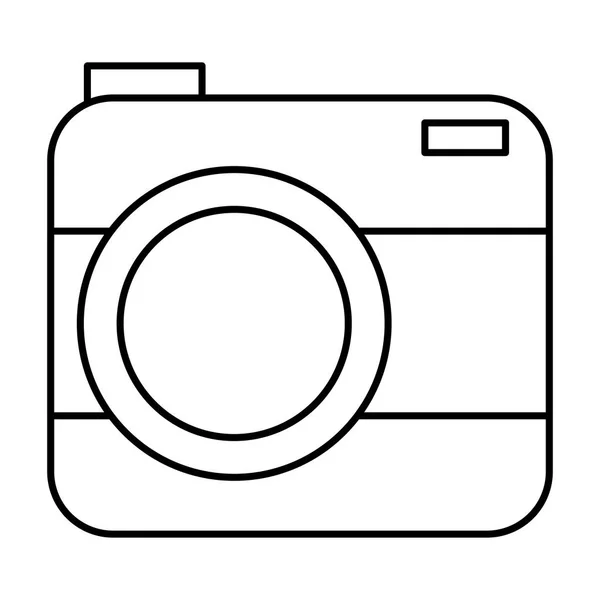 Camera photographic technology device icon — Stock Vector