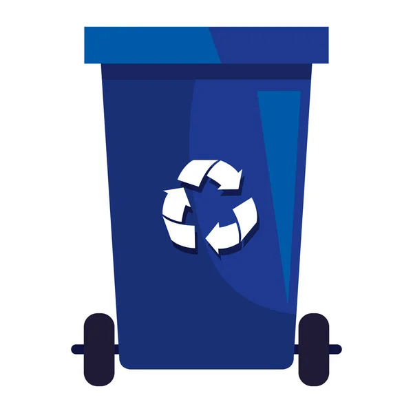 Recycler les déchets avec des flèches de recyclage — Image vectorielle