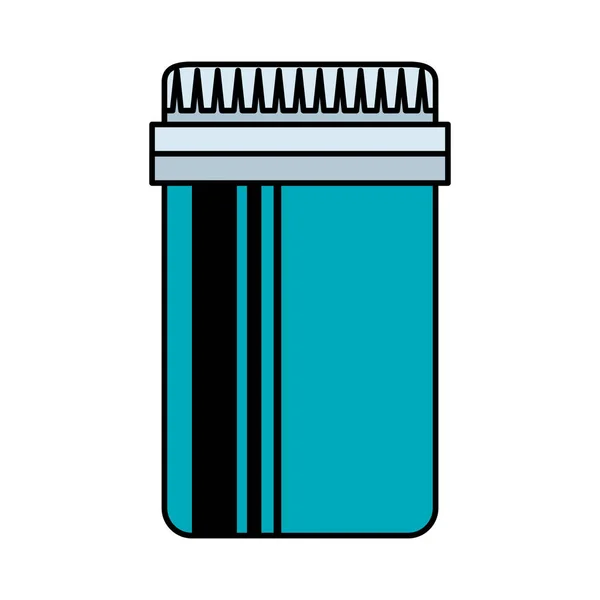 Lékařská plastová láhev samostatná ikona — Stockový vektor