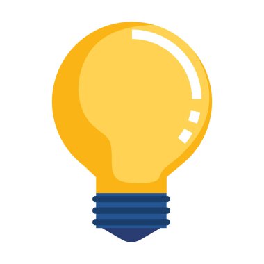 ampul fikir düşünmek simgesi vektör illüstrasyon