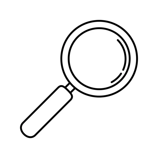 Suche Lupe Symbol Vektor Illustration — Stockvektor