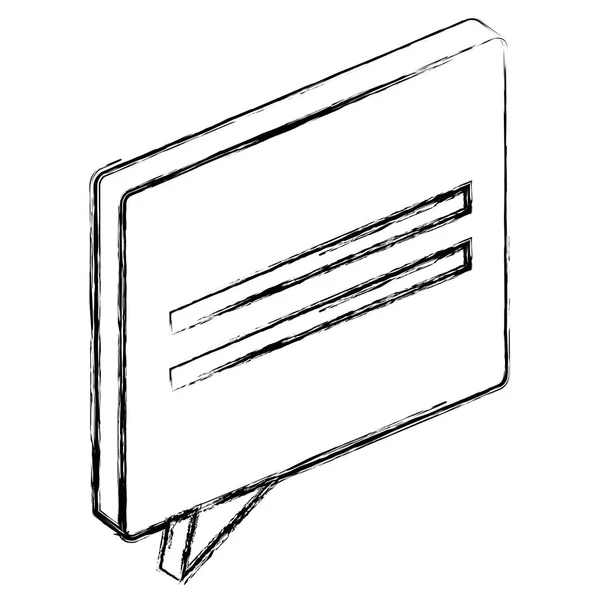 Ícone de mensagem de bolha de fala — Vetor de Stock