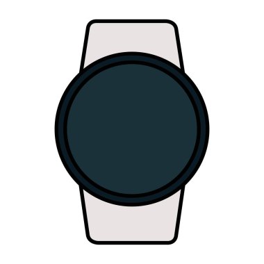 smartwatch weareable teknoloji cihaz vektör illüstrasyon