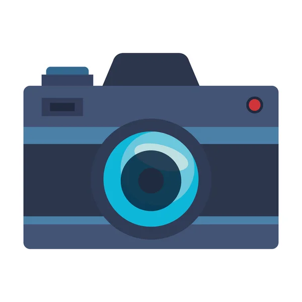 Appareil photo gadget photographique icône isolée — Image vectorielle