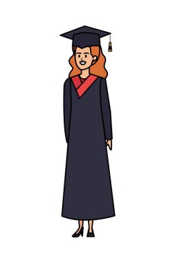 Genç bayan öğrenci karakter olarak mezun oldu