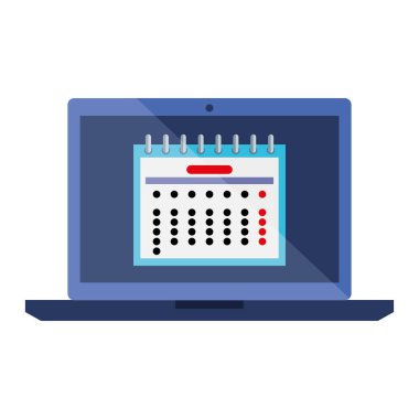 takvim tarihi hatırlatma ile dizüstü bilgisayar