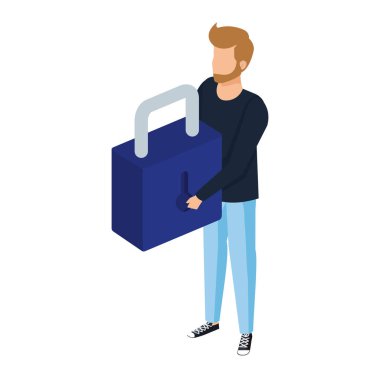 adam kaldırma güvenli asma kilit