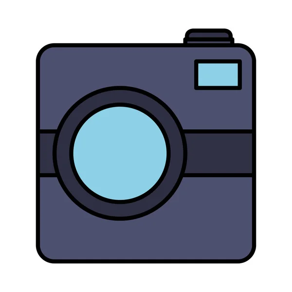 Fotografisk kameraenhet isolerad ikon — Stock vektor