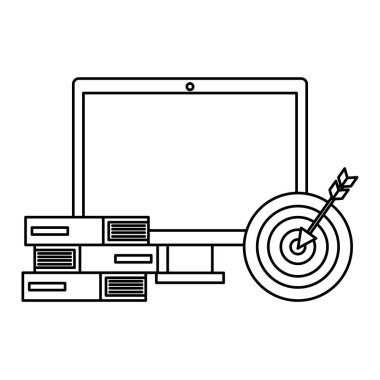 hedef başarı ve kitap ile bilgisayar