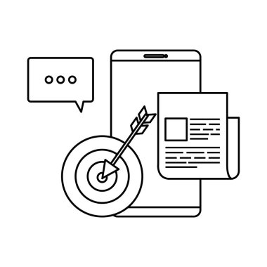 konuşma balonu ve belge ile akıllı telefon