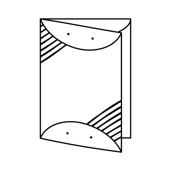 Flyer papier impression icône vectoriel illustration — Image vectorielle