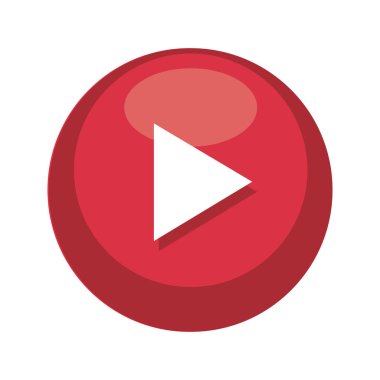 media player button simgesi vektör çizimi
